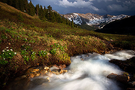 Rushing river at Loveland Pass 