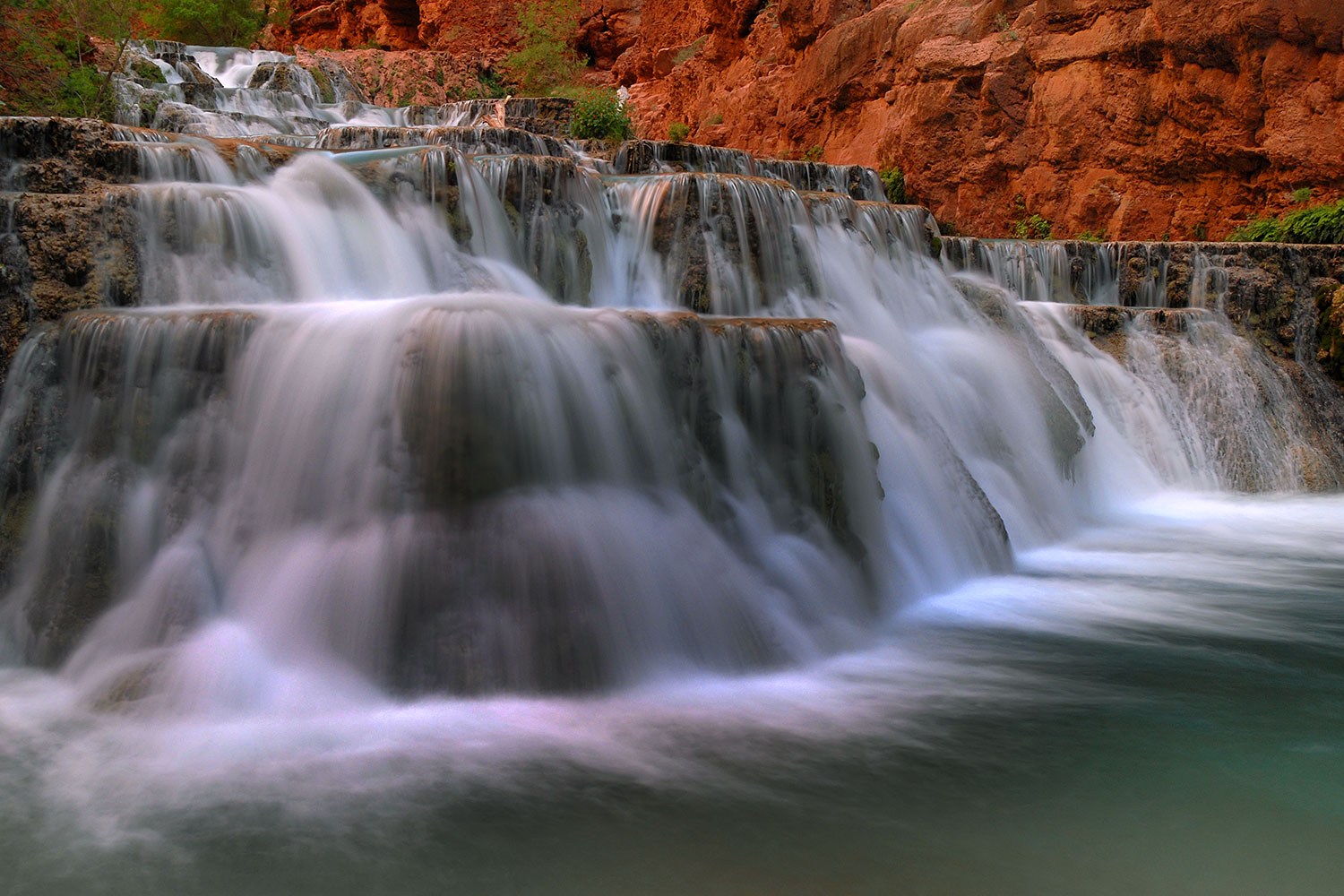 Images of Beaver Falls - 40 foot drop (12 m) â€¦ April 2008