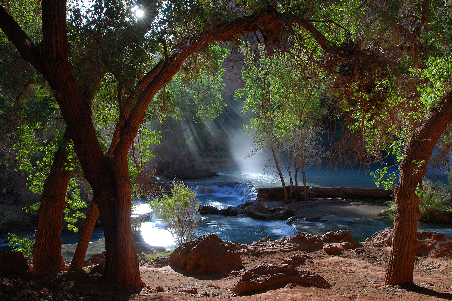 Morning at Havasu Falls â€¦ April 2008