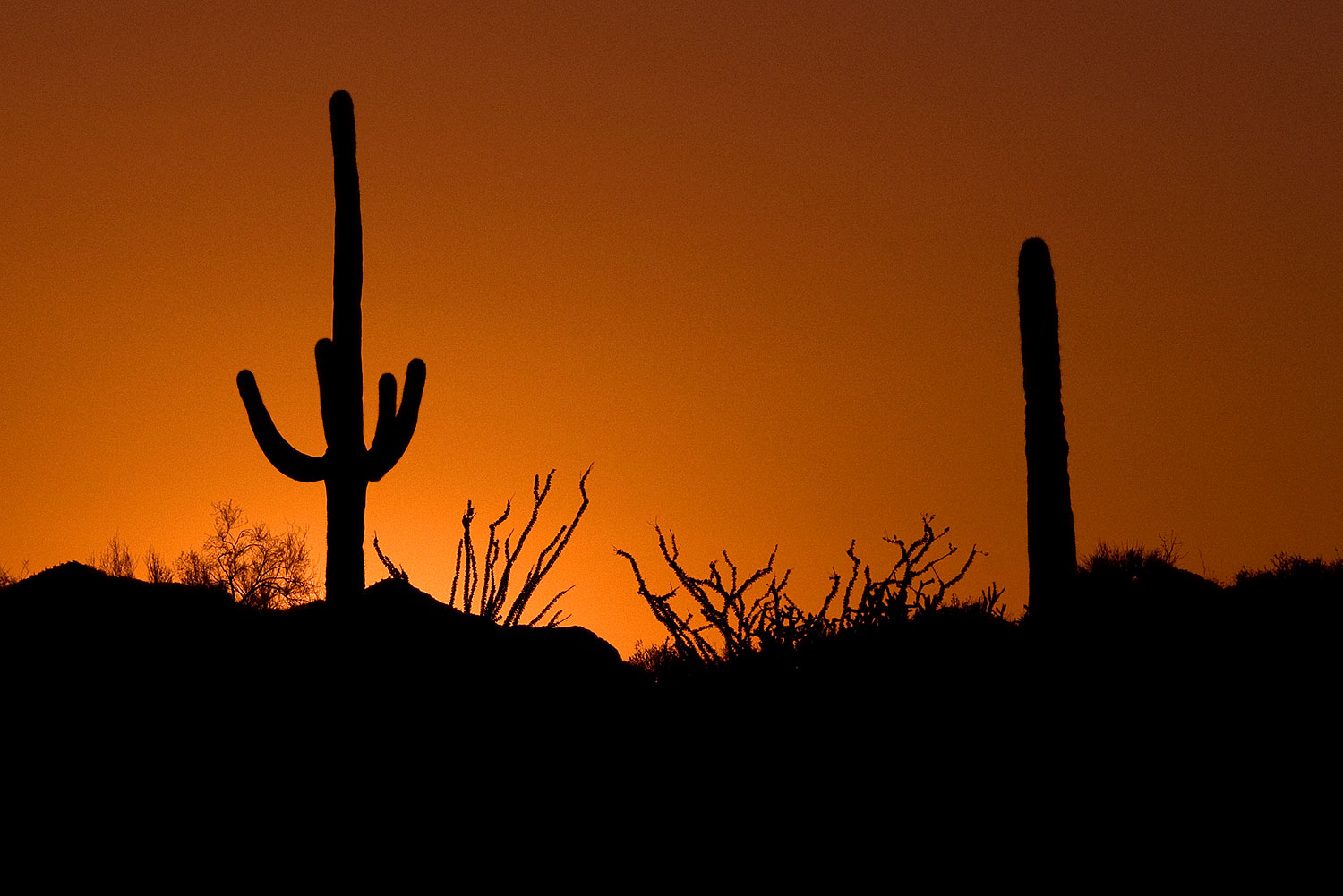 Sunset in Superstitions â€¦ August 2008