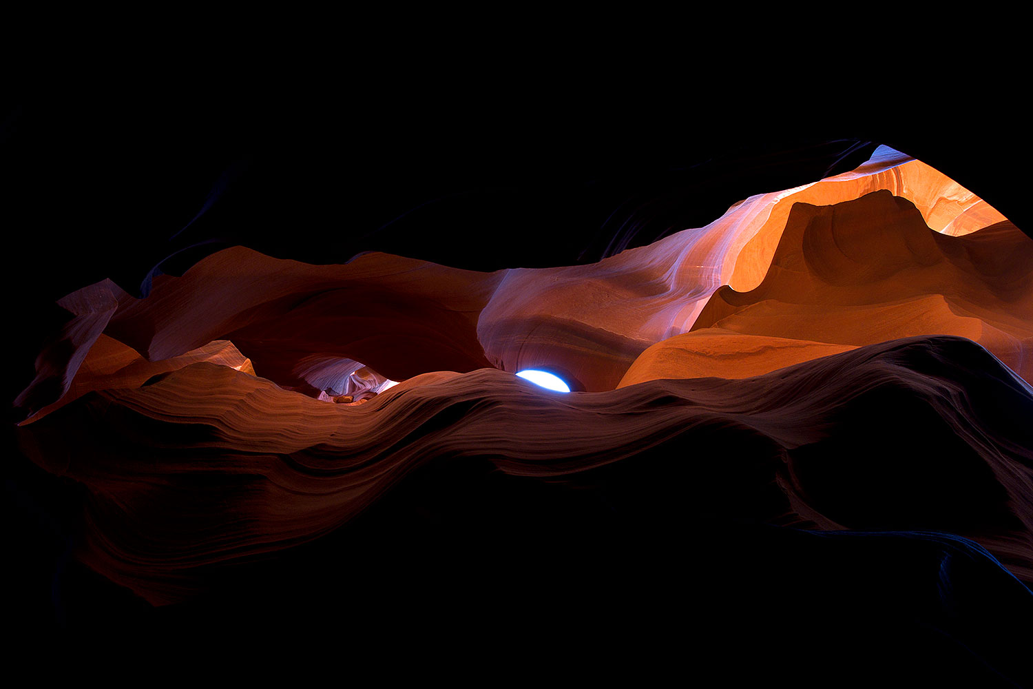 Image of Monument Valley in Upper Antelope Canyon â€¦ July 2010