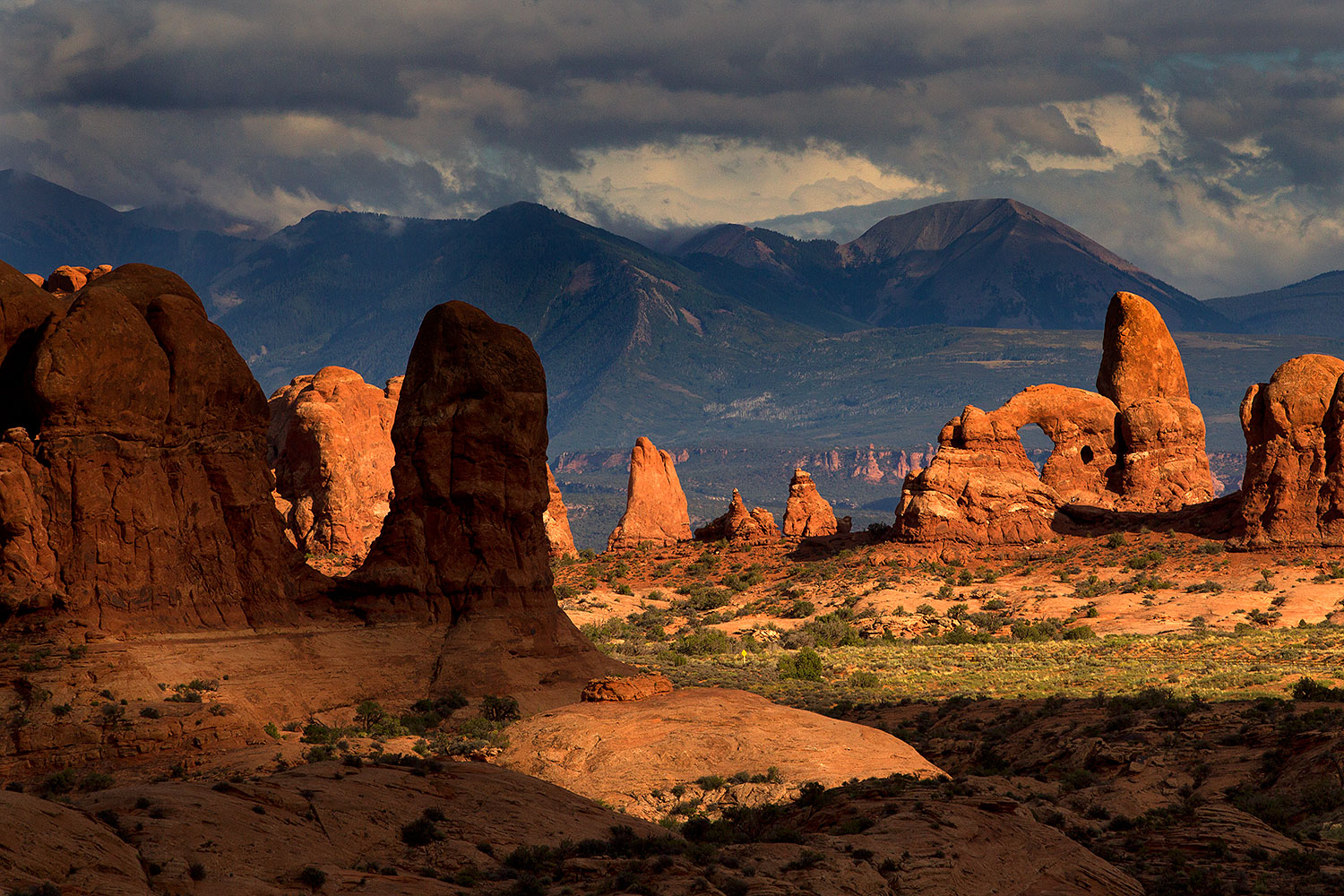 Turret Arch in evening light in Arches National Park â€¦ September 2010