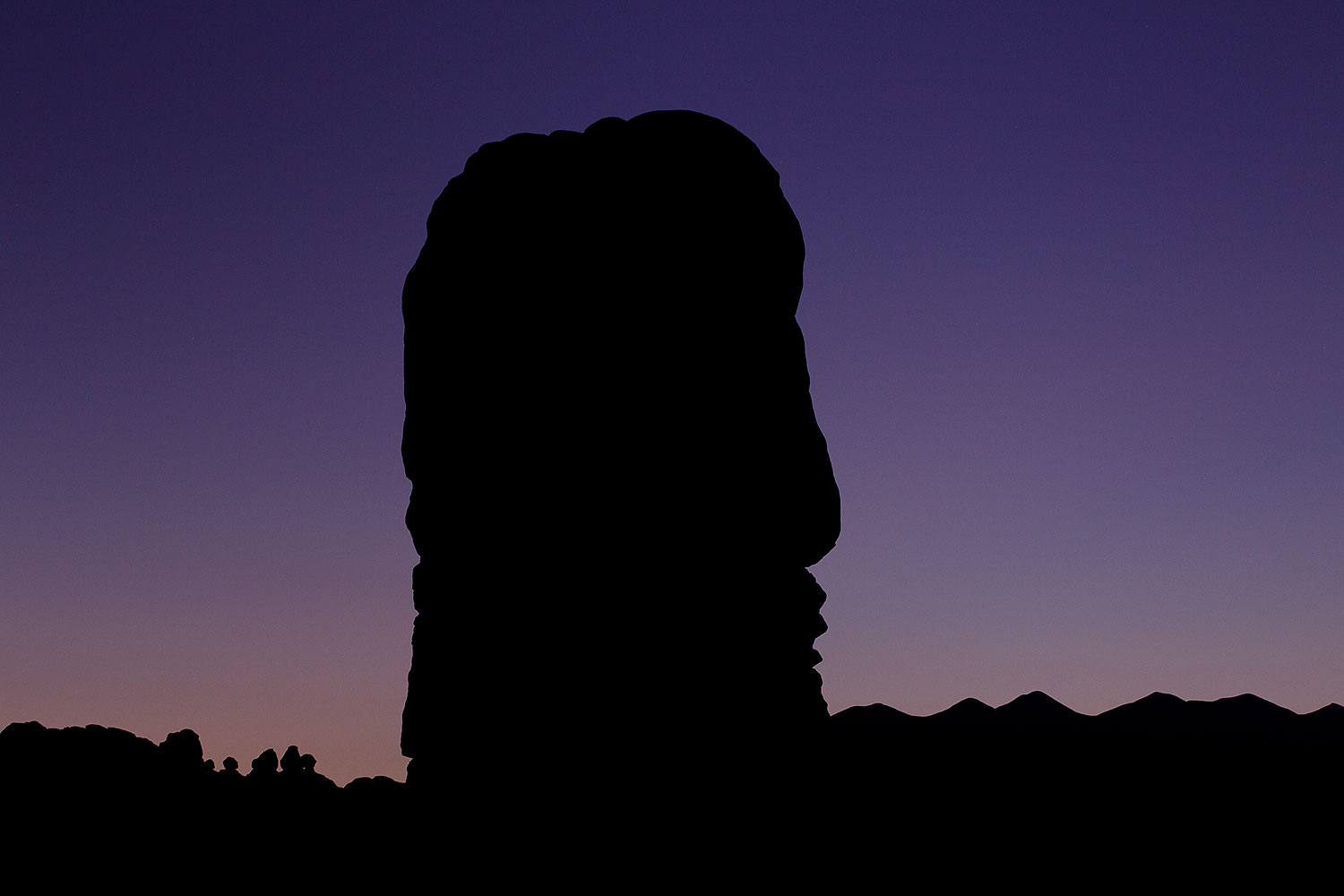 Rock silhouette in Arches National Park â€¦ September 2010