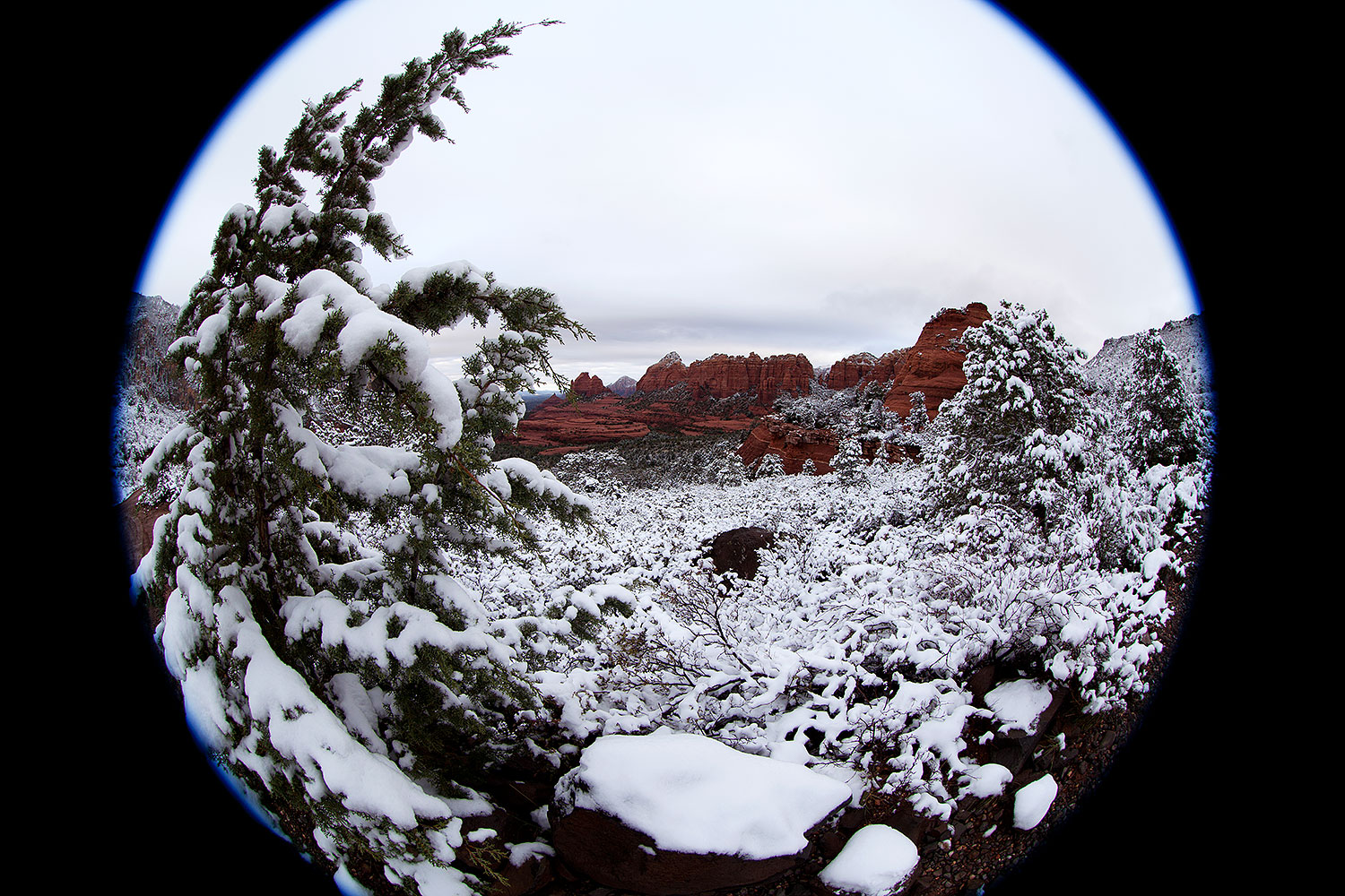 Snow in Sedona â€¦ April 2012