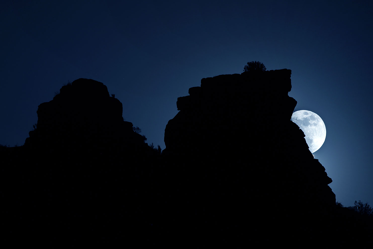 Moon near Cathedral Rock in Sedona â€¦ May 2012