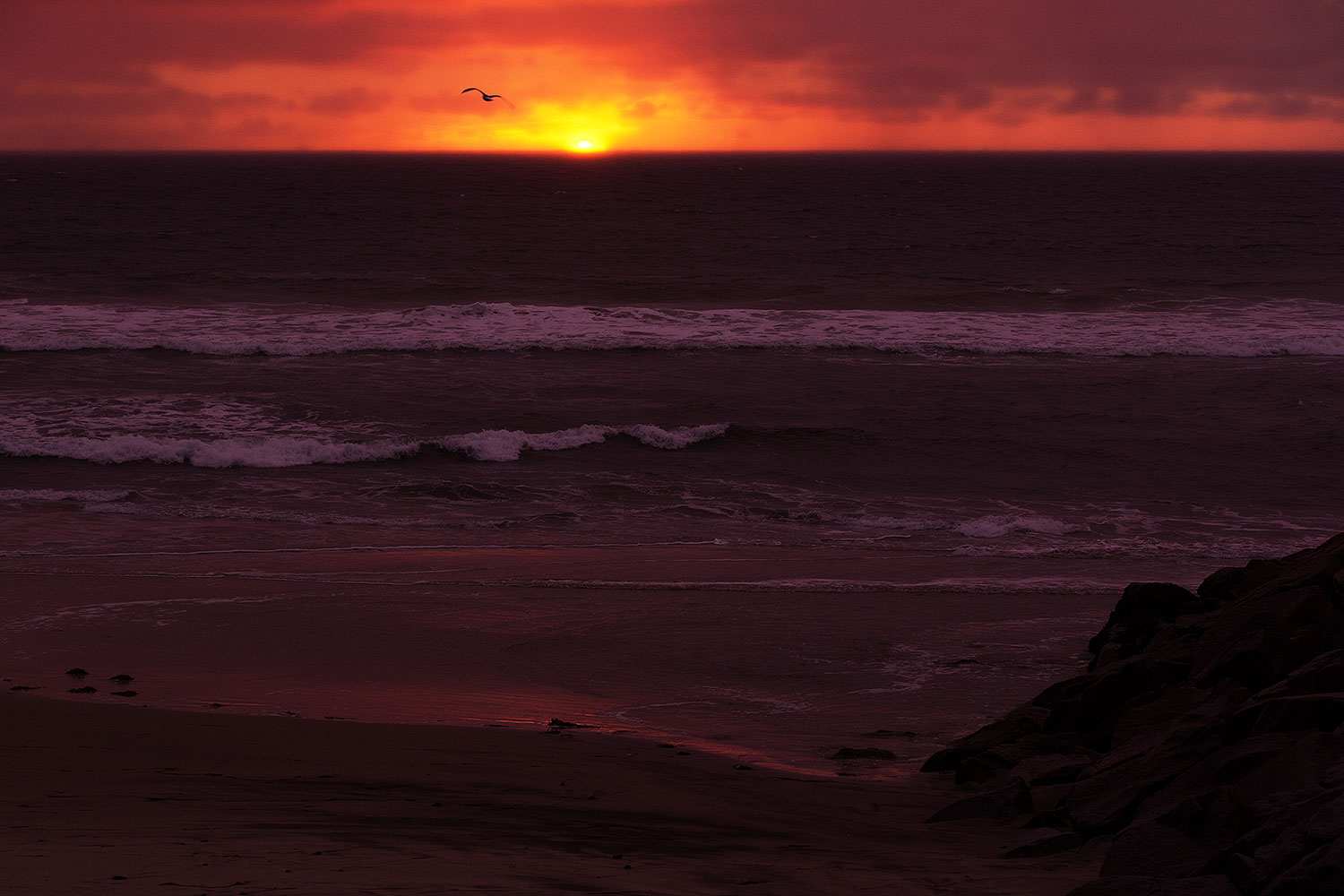 Sunset by Carlsbad, California â€¦ December 2012