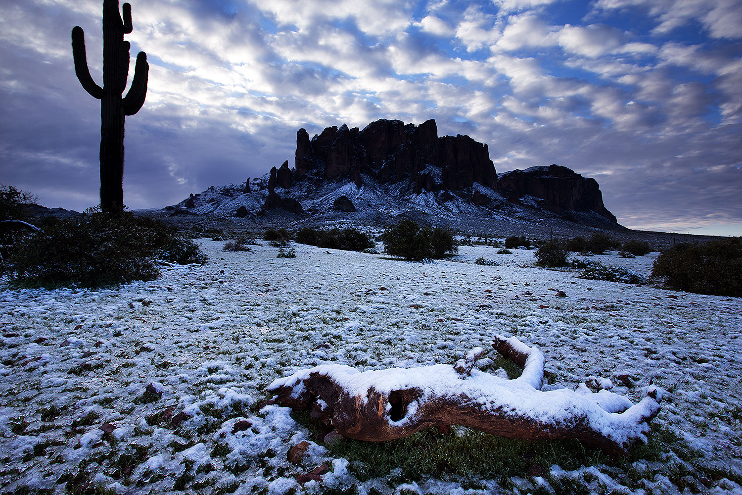 Snow in Superstitions â€¦ February 2013