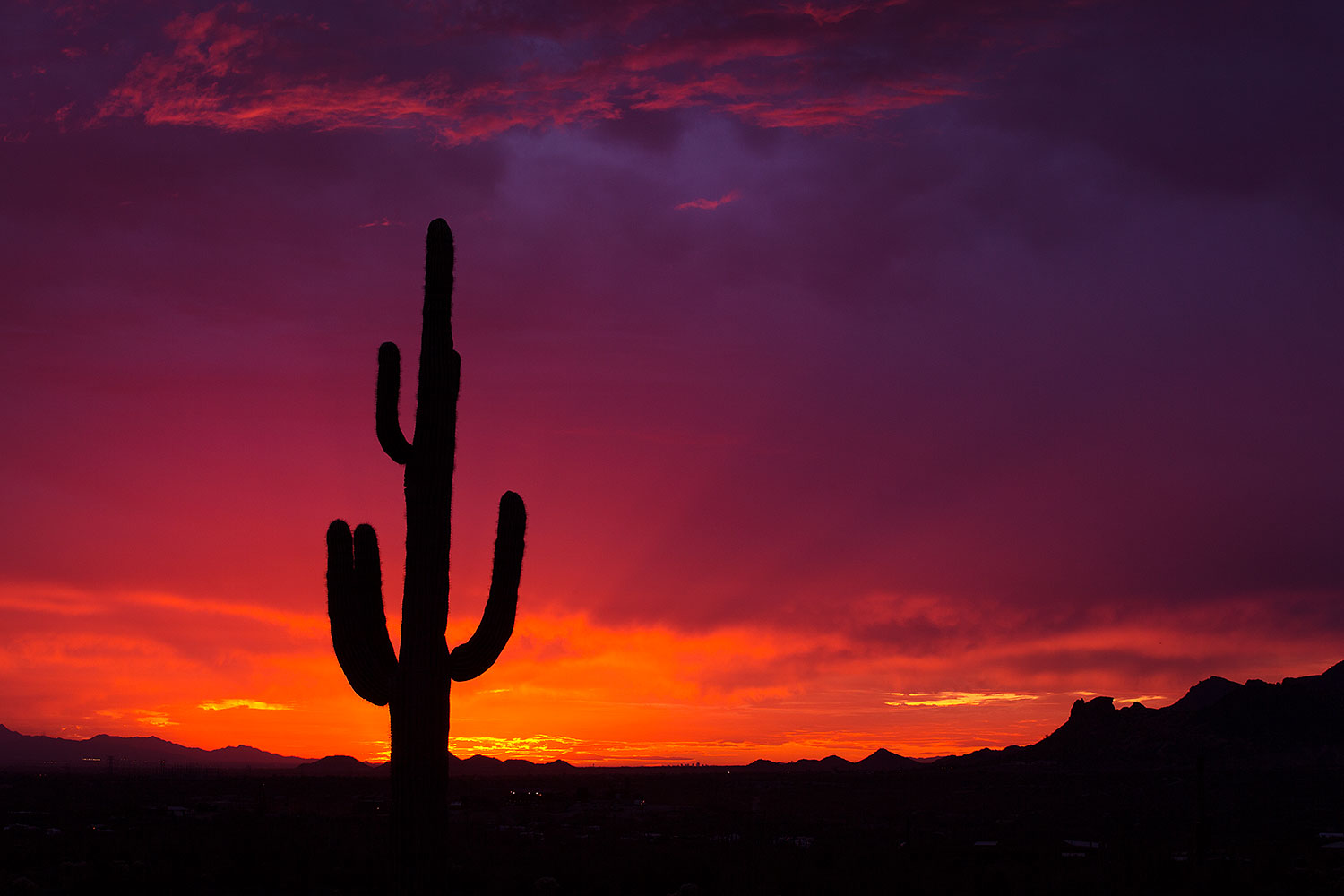 Sunset in Superstitions â€¦ March 2013