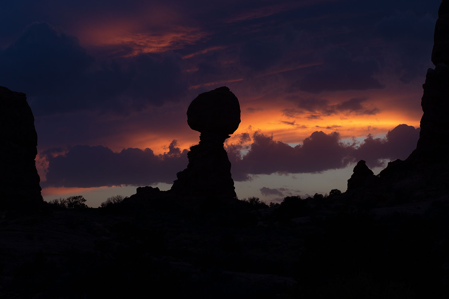 Balanced Rock in Arches National Park at sunrise â€¦ October 2013