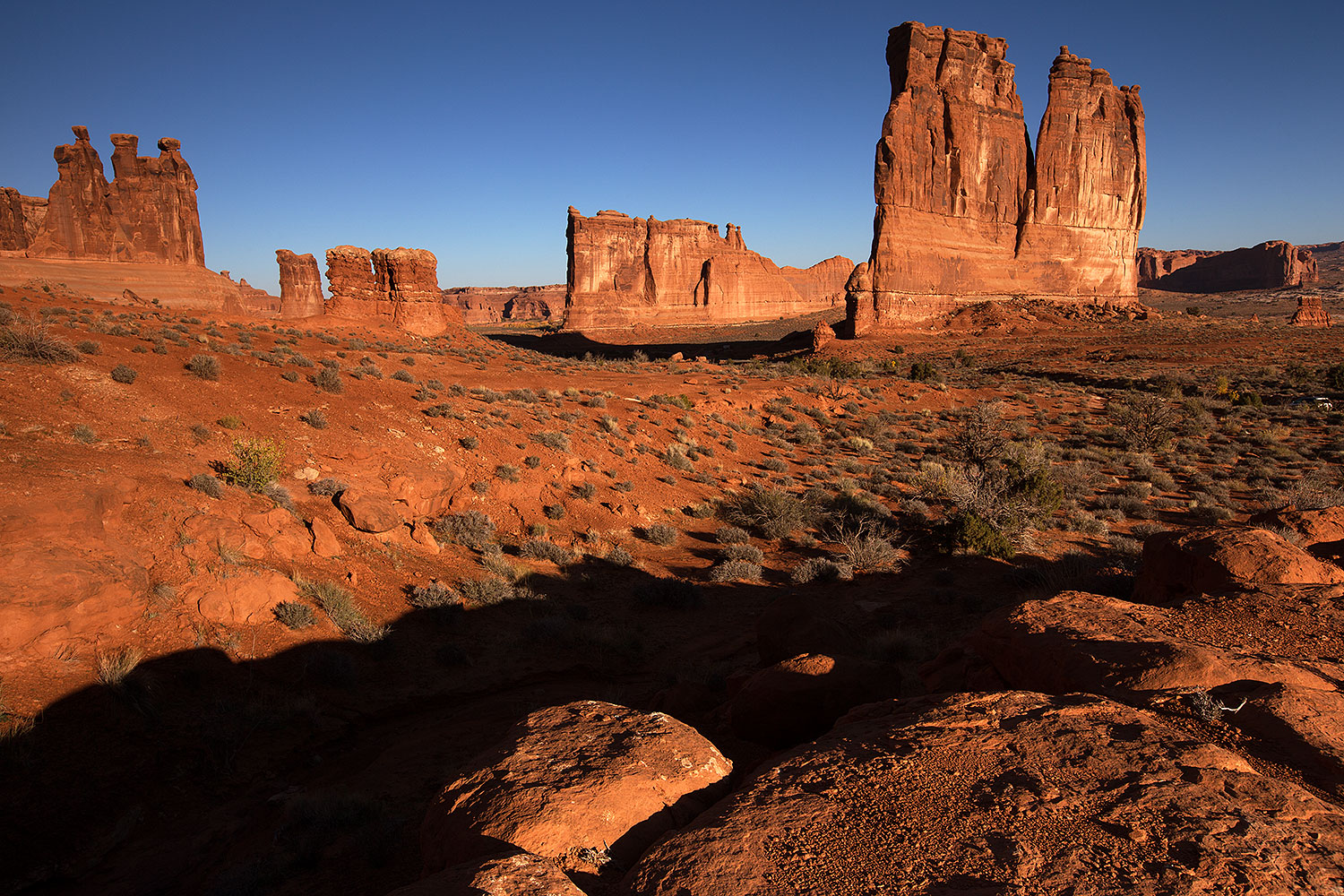 Courthouse Towers in Arches National Park â€¦ November 2013