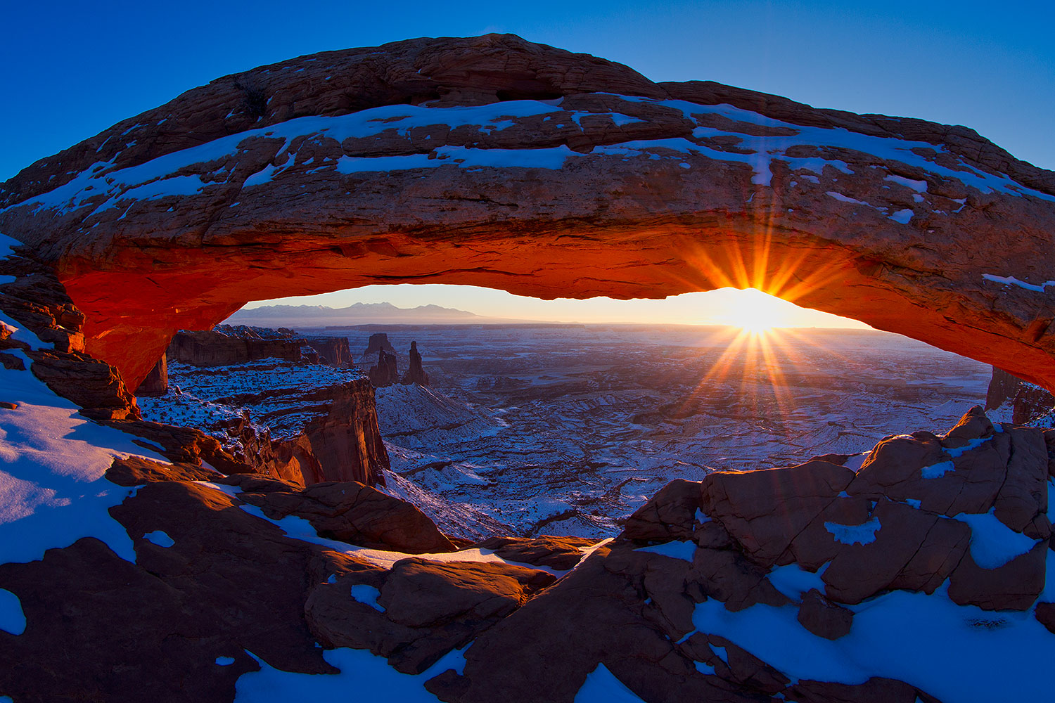 Sunrise at Mesa Arch in Canyonlands National Park â€¦ December 2013