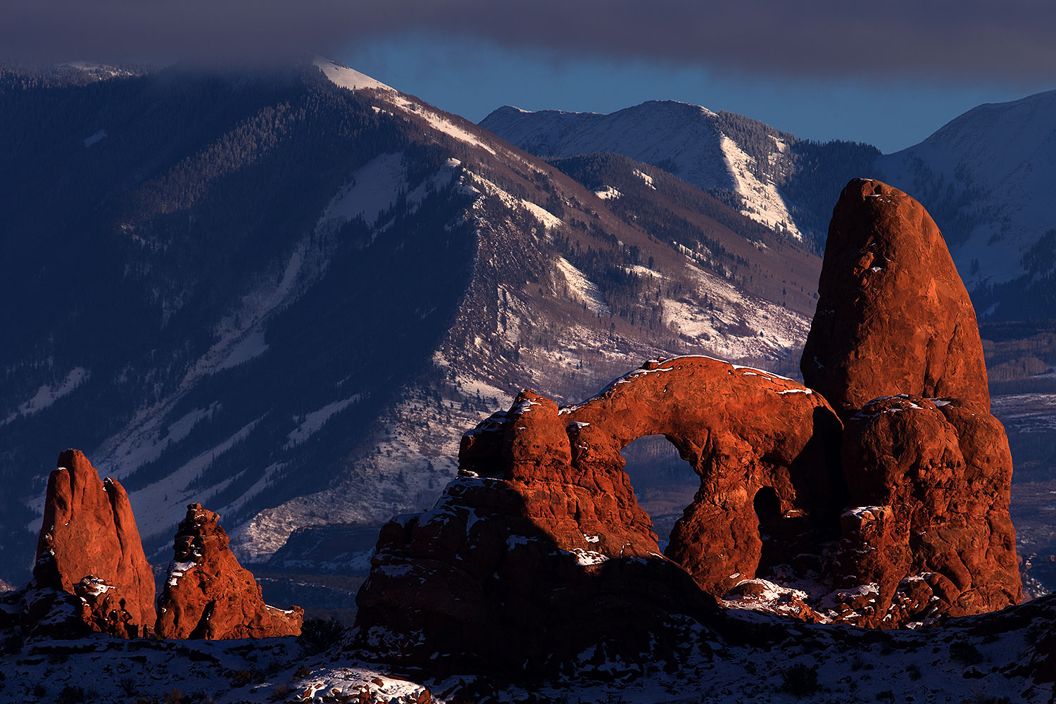 Turret Arch in Arches National Park â€¦ December 2013
