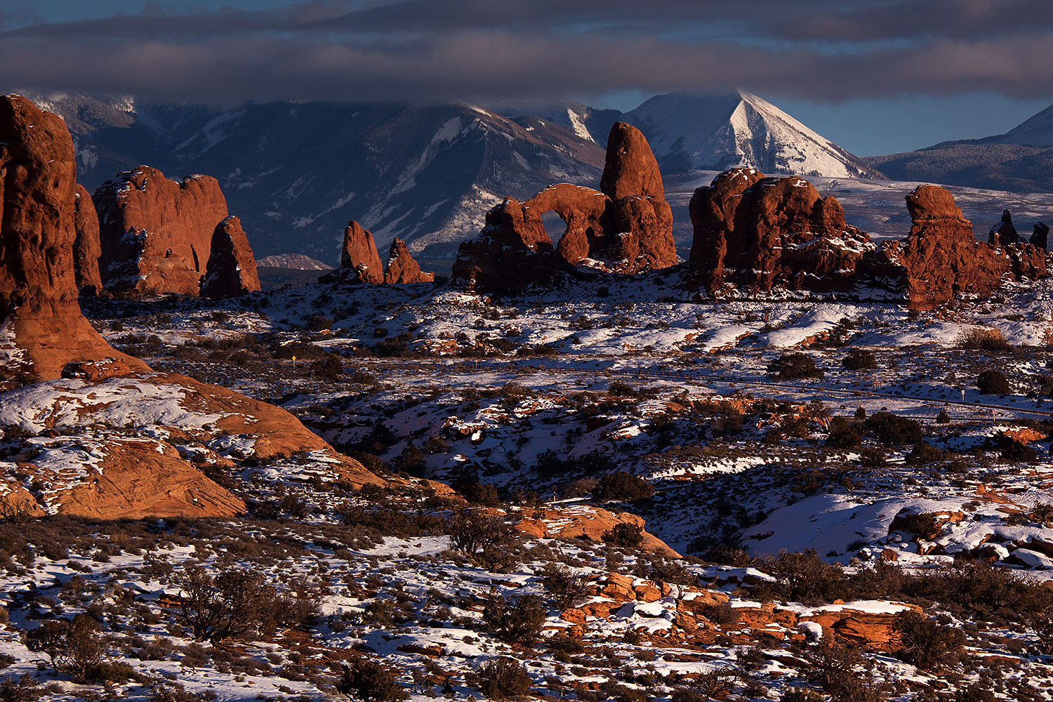 Turret Arch in Arches National Park â€¦ December 2013
