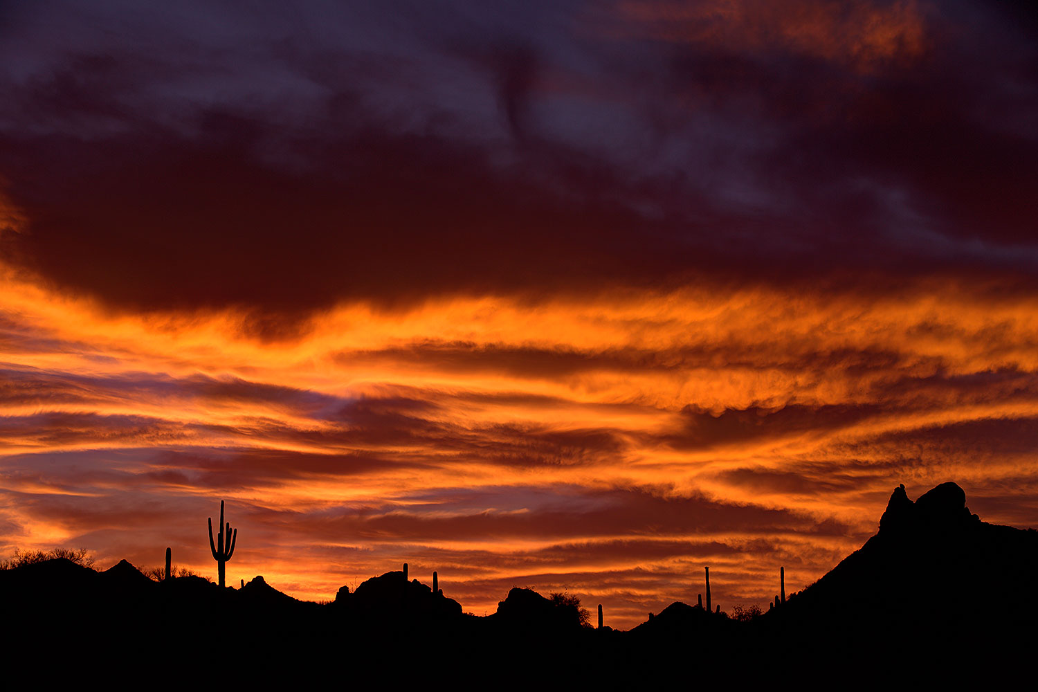 Sunset in Superstitions â€¦ June 2014