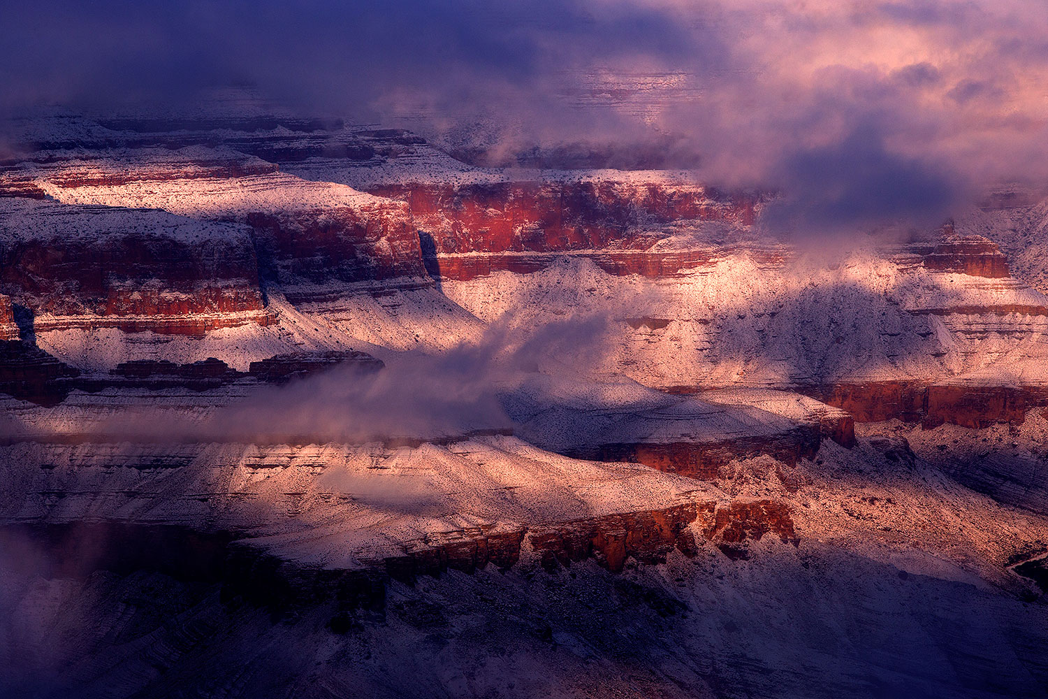 Snow in Grand Canyon, Arizona â€¦ January 2015