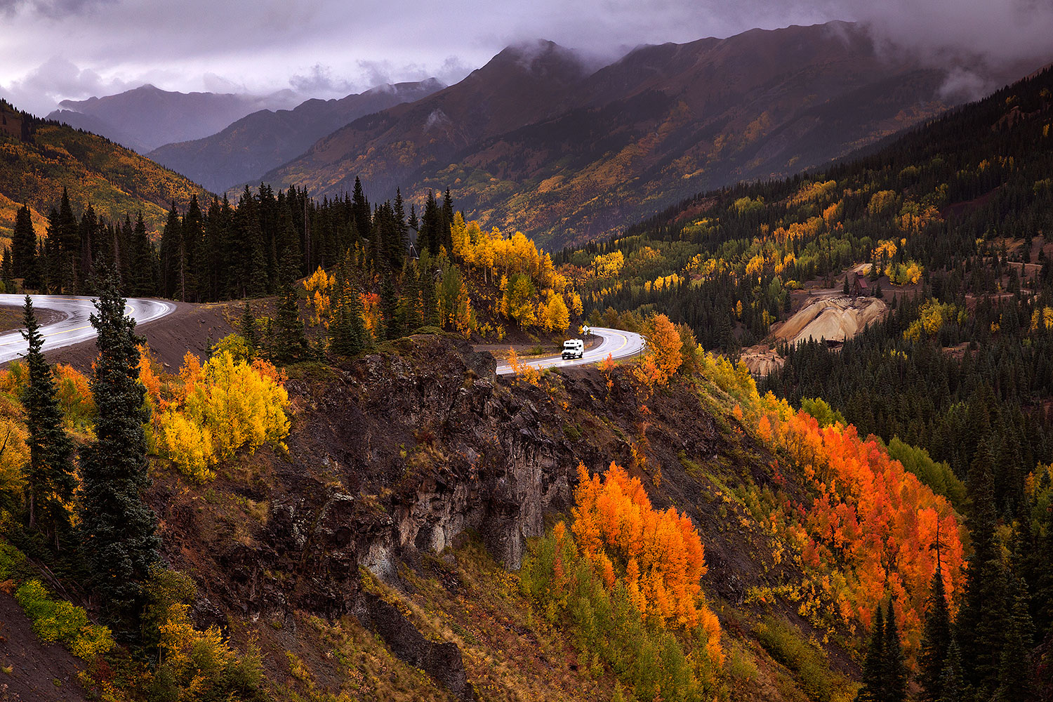 Images of Red Mountain Pass between Ouray and Silverton â€¦ September 2015
