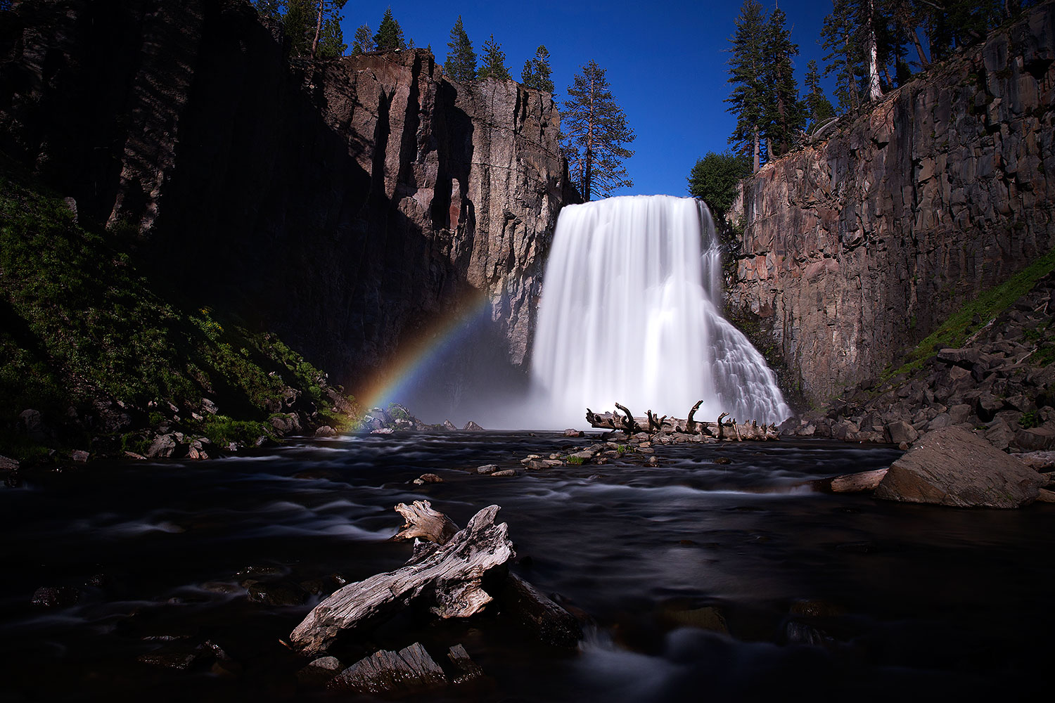 Rainbow Falls in Eastern Sierra â€¦ July 2016