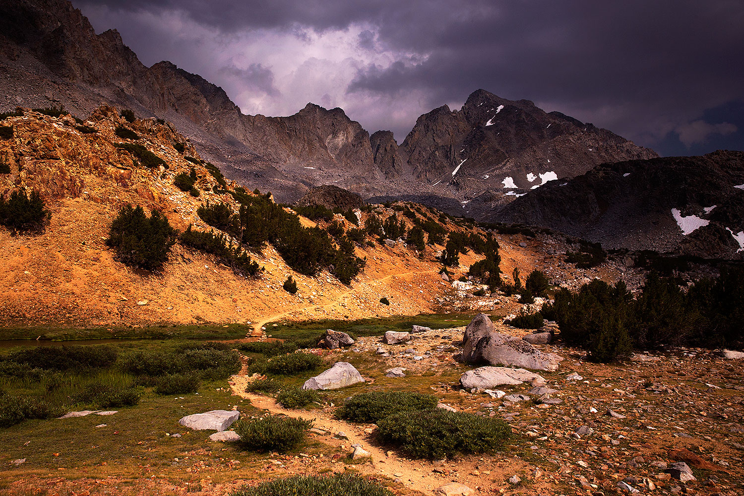 Bishop Pass in Eastern Sierra, California â€¦ July 2016