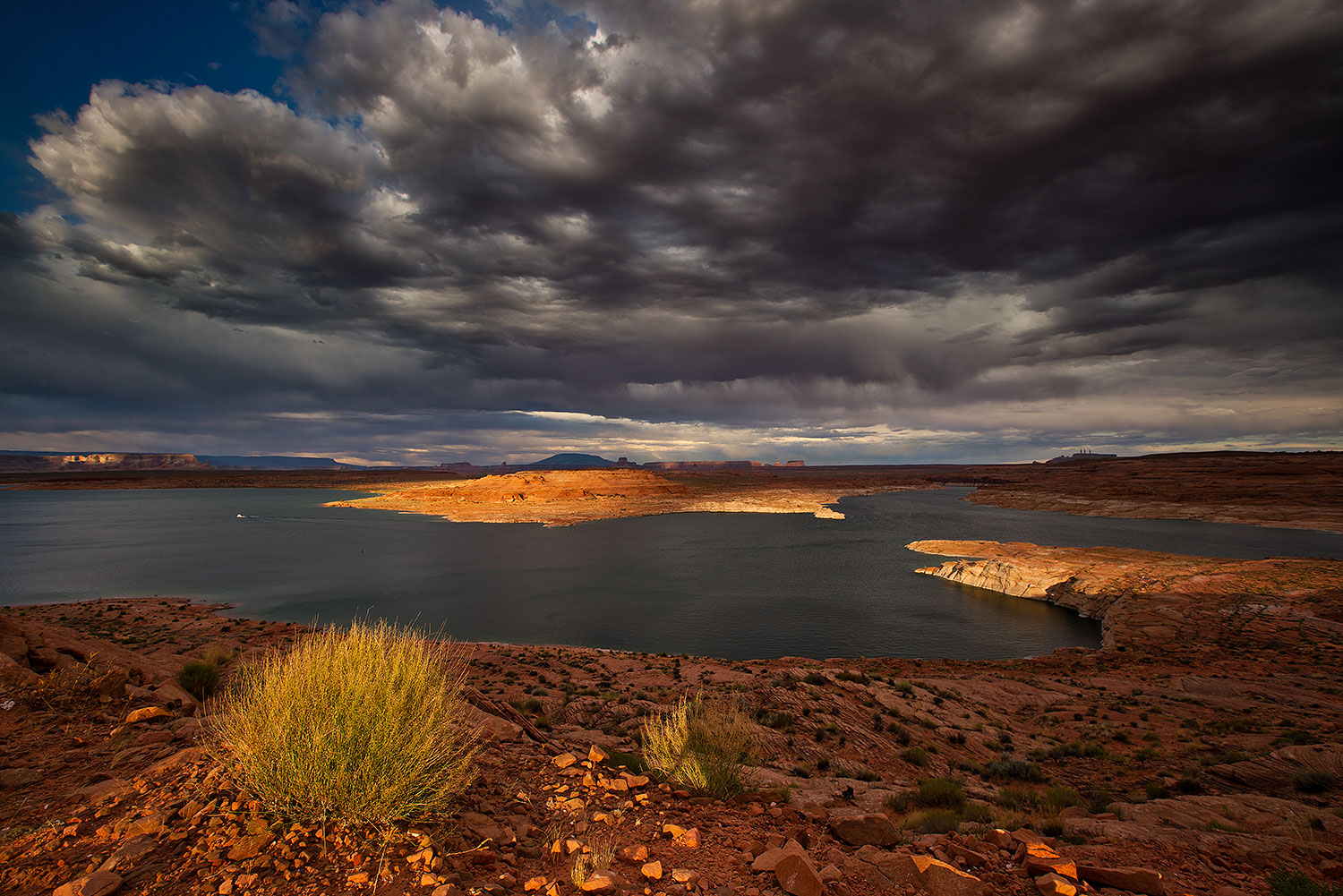 Monsoon clouds and Lake Powell, Utah â€¦ August 2017