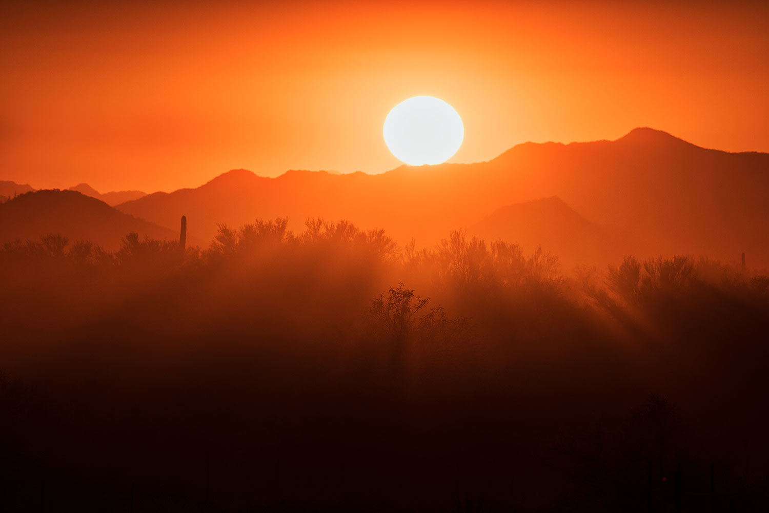 Sunset at Four Peaks, Arizona â€¦ October 2017
