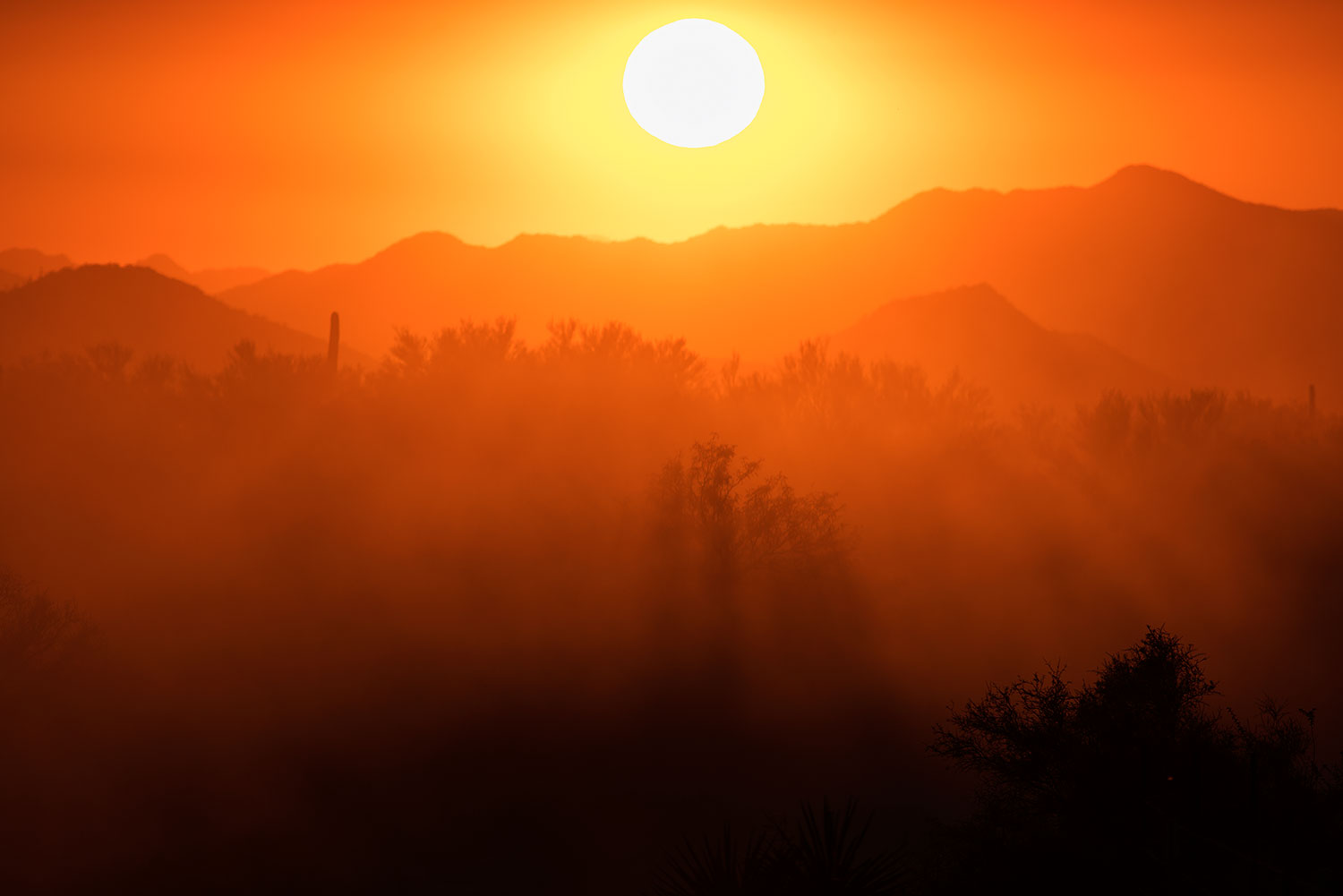 Sunset at Four Peaks, Arizona â€¦ October 2017